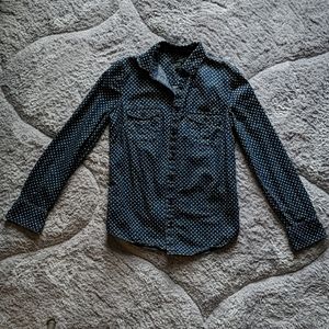 JCrew denim shirt with stars
